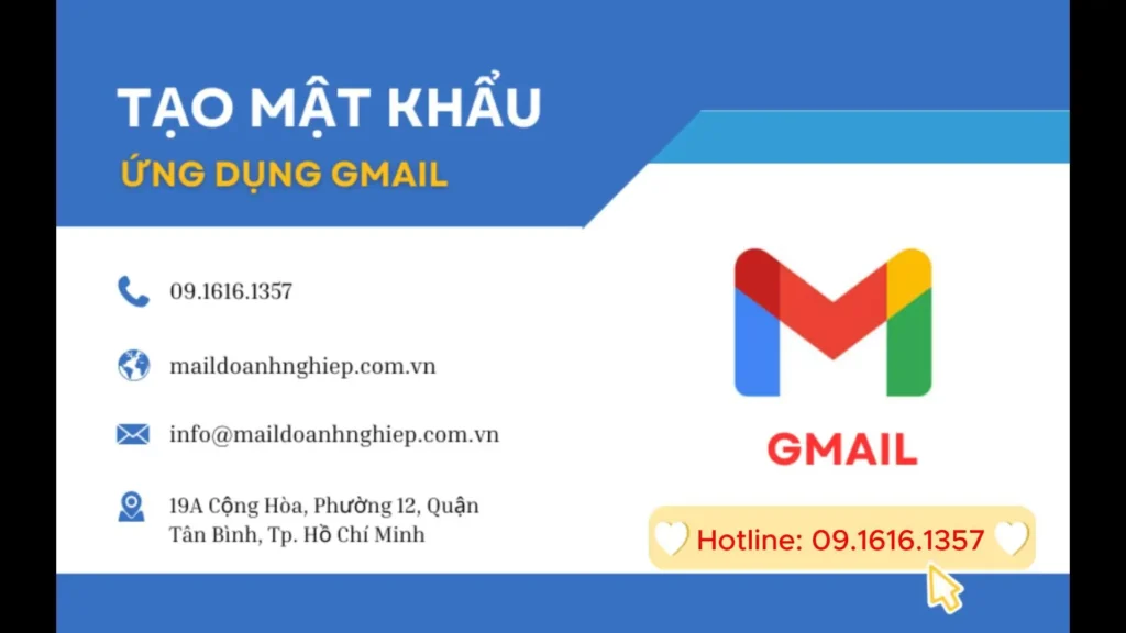tạo mật khẩu ứng dụng gmail